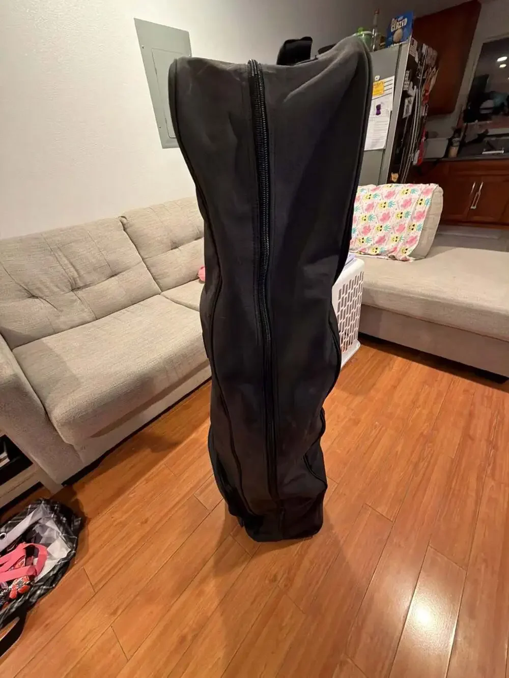 Dareikuku Black Golf Travel Bag With Wheels